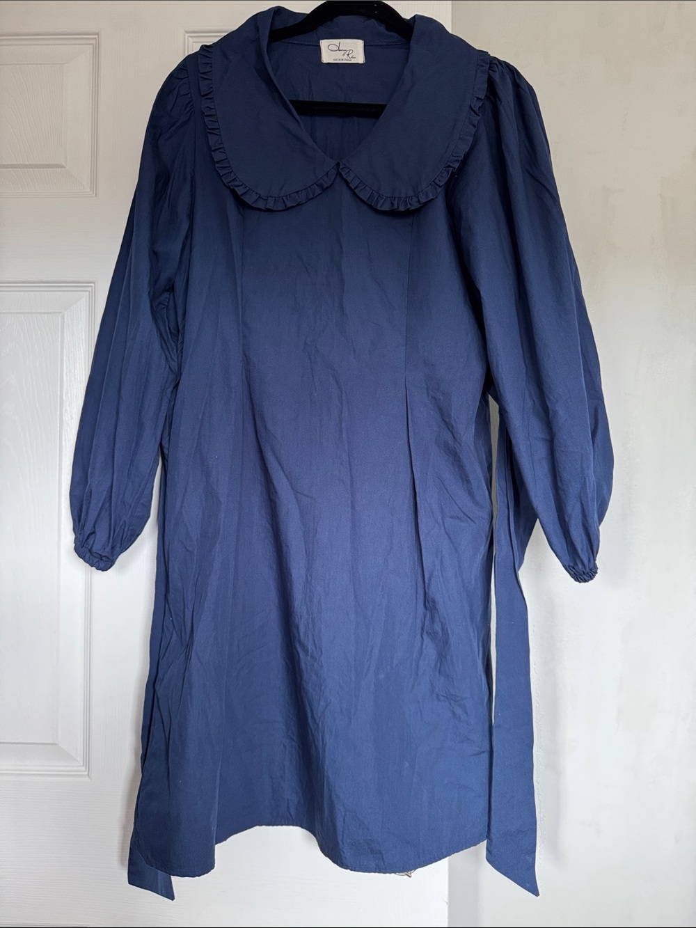 Women’s Navy Blue Dress with Peter Pan Collar